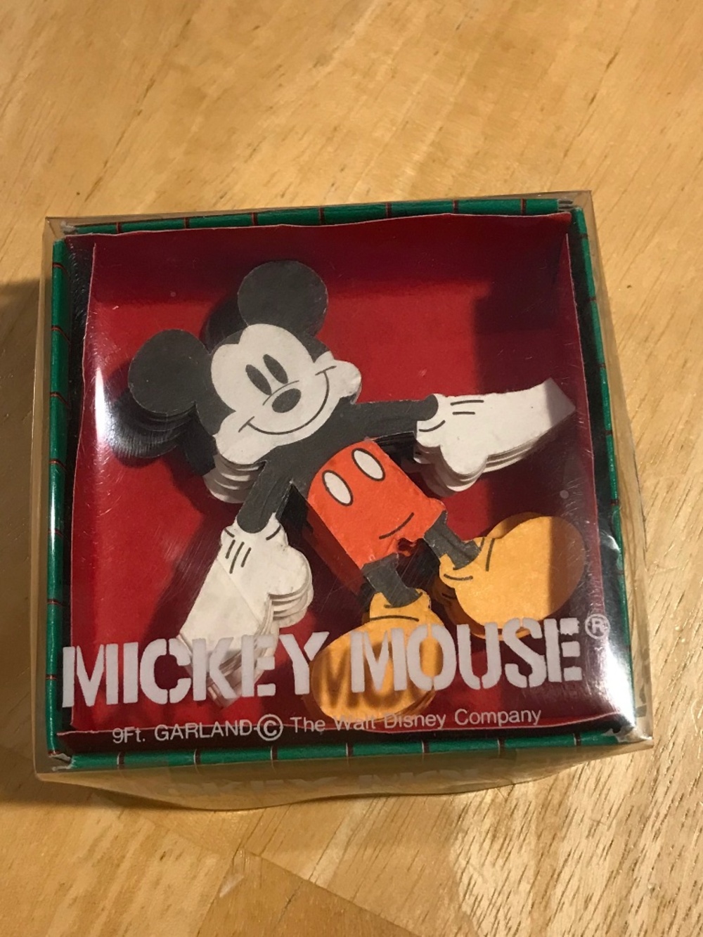 Vintage Mickey Mouse 9-Foot Garland